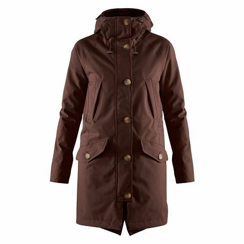 Fjallraven Women Kiruna Parka Brown PH143861 Philippines